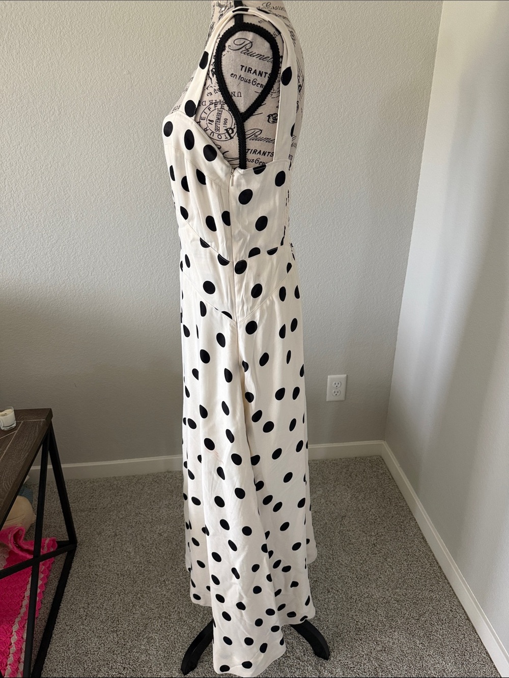 Maeve Black & White Polka Dot Maxi Dress - Picture 5 of 7